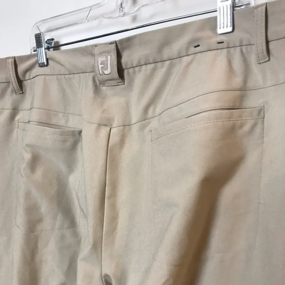 Men's FootJoy FJ Khaki Beige Tan Performance Stretch Golf Pants Size 38x30